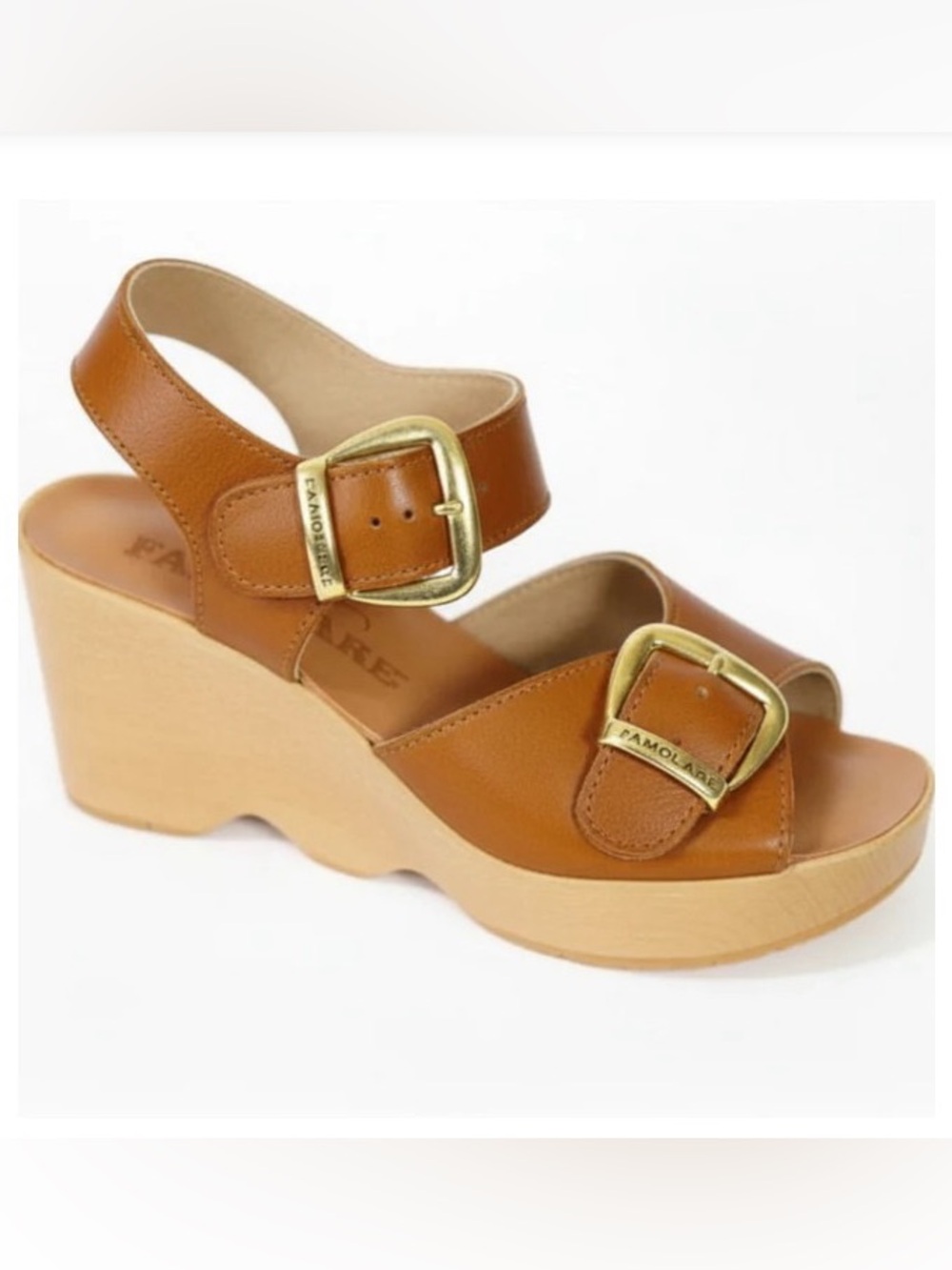 Famolare Sandals Double Vision Honey Caramel 8